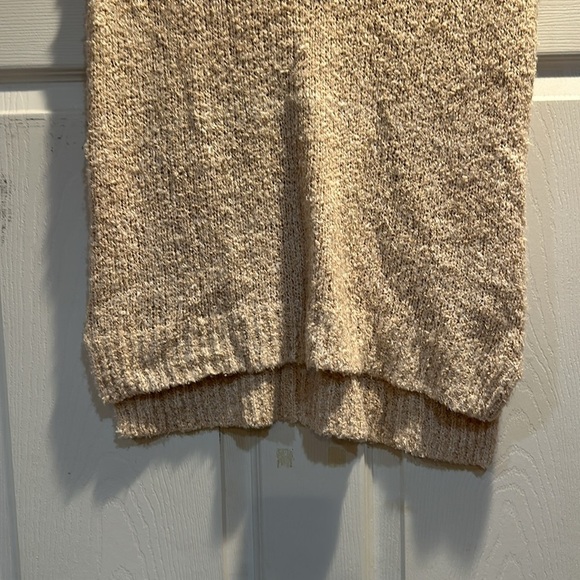 Michael Stars Cream Rory Oversized Short Sleeve Sweater Vest XS Beige - Picture 7 of 9